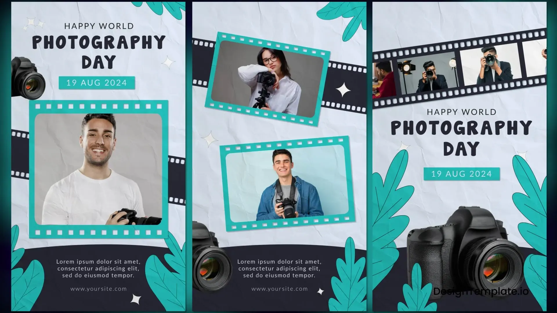 Happy World Photography Day Instagram Story Template for Photographers